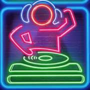 Het DJ-symbool op het dansfeest
